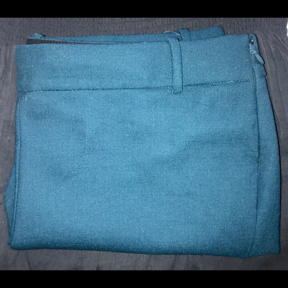 J. Crew Minnie Teal Stretch Wool Pant 12P